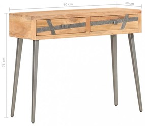 tömör akácfa tálalóasztal 90 x 30 x 75 cm