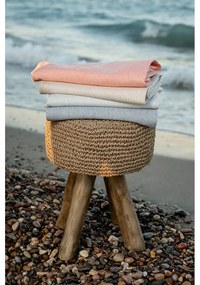 Summer Linen bézs pléd, 140 x 180 cm - Euromant
