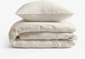 Goldea muszlin ágyneműhuzat – természetes 240 x 220 és 2db 70 x 90 cm
