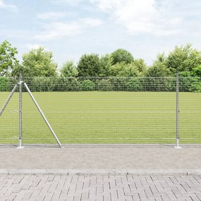 Kerítésoszlop Készlet 2 db Horganyzott acél 10 x 1 m Tartós