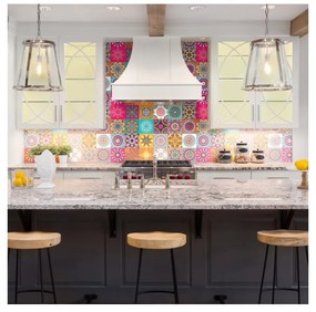 Wall Stickers Tiles Azulejos Mariska 30 db-os falmatrica szett, 15 x 15 cm - Ambiance