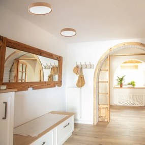 Brilagi - LED dimmelhető mennyezeti lámpa MANAROLA LED/24W/230V tölgy + távirányító