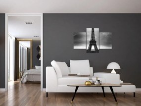 Kép - Rózsaszín autó Párizsban (90x60 cm)