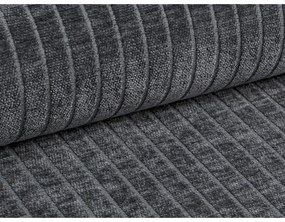 Sötétszürke kordbársony sarokkanapé (jobb oldali-heverő résszel) Bergano – Cosmopolitan Design