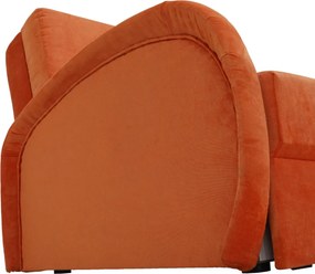 Széthúzható fotel, narancssárga, MILI 1