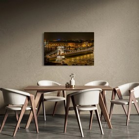 Éjszakai város képe (90x60 cm)