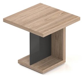 Lineart tárgyalóasztal 80 x 80 cm, világos szil / antracit
