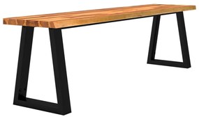 tömör akácfa pad természetes éllel 160 cm