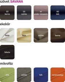 Klub fotel puffal, mentol, ROSE