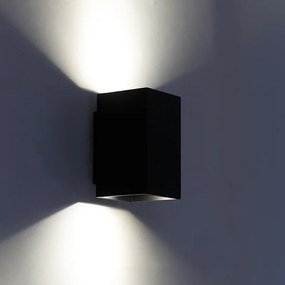 Modern okos fali lámpa fekete, 2 WiFi GU10-zel - Sandy