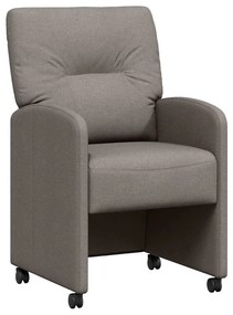 Kerekes Étkező Székek 2 pcs Tópszínű 57 x 67 x 95 cm szövet