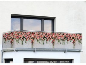 Műanyag belátásgátló erkélyre 500x85 cm Roses - Maximex