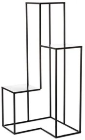 KASKADA virágtartó állvány 85x40 cm fekete