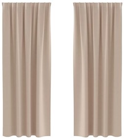 Függönyök függönyökkel 2 pcs Tópszínű 245x140cm Poliészter