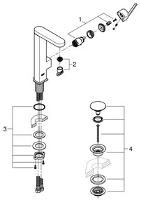 GROHE 23873003 - PLUS mosdócsaptelep, méret L, fényes króm