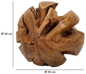 Golyós teak ø 50cm