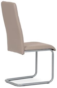 Szarvasgomba Színű Szánkótalpas Étkezőszék Szürke Fém Lábbal. DCL-402