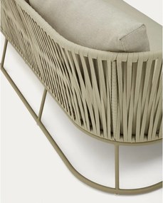 Khaki acél kerti kanapé Saconca – Kave Home