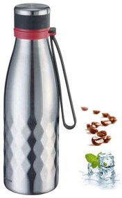 Világosszürke szilikon-rozsdamentes acél utazó ivópalack 550 ml Viva – Westmark