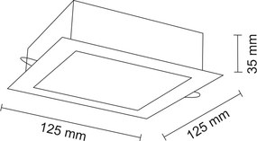 Antigo Tottori 8581 Beépíthető spotlámpa 1x10W/LED 4000K 1219lm IP44