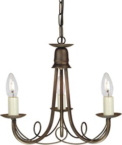 Elstead Lighting MINSTER MN3-BLK-GOLD Csillár 3x60W/E14