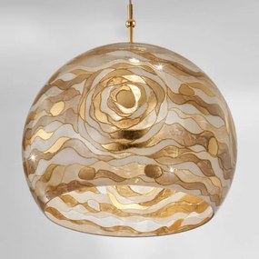 Kolarz 0392.31L.3.Aq.Ch - Csillár zsinóron LUNA 1xE27/60W/230V 24K arany