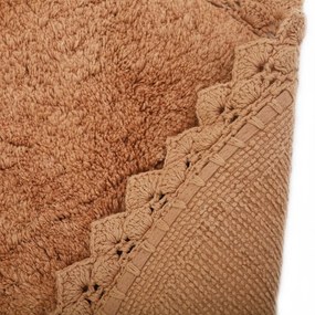 Téglavörös mosható kézi szövésű pamut kerek szőnyeg ø 110 cm Perla Toffee – Nattiot