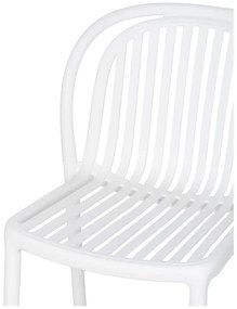 Fehér műanyag étkezőszék Alia – Ixia