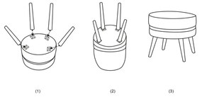 Paris türkiz lábtartó - Mauro Ferretti