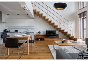 TRINITI lógcsillár 1xE27/60W/230V fekete/arany