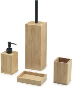 Gedy Gedy, KENTA Fürdőszobaszék, 27x27cm, fekete/bambusz, CO77