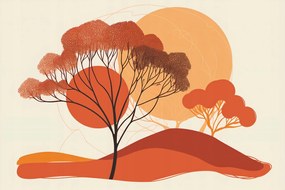 Poszter 30x20cm Az utolsó napsugarak