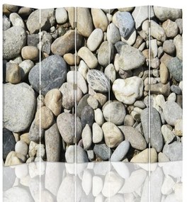 Gario Paraván Kövek a tengerparton Méret: 180 x 170 cm, Kivitelezés: Forgó paraván 360°