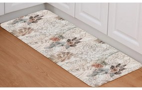 Bézs mosható futószőnyeg 58x140 cm Vintage Garden – Oyo Concept