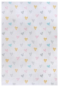 Fehér gyerek szőnyeg 160x235 cm Hearts – Hanse Home