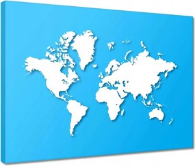 Vászonképek 40x30 Világtérkép