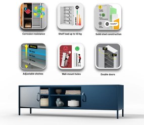 XL ROSARIA RTV SZEKRÉNY – SÖTÉTKÉK (1700 x 400 x 500)