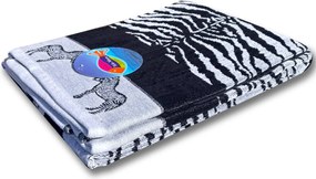 Afrika fehér zebra strandtörölköző