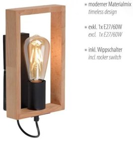 Leuchten Direkt 15654-18 - Fali lámpa FRANKY 1xE27/60W/230V