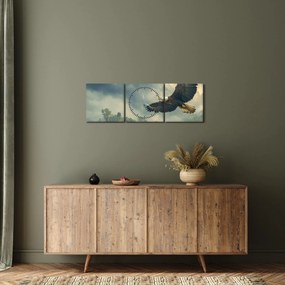 Kép - Repülő sas (órával) (90x30 cm)