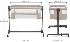 KINDERKRAFT - NESTE UP 2 bézs színű gyerekágy