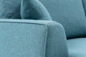 Design 3 személyes kanapé Waldina 230 cm türkiz