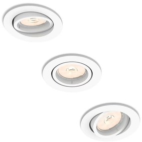 Philips 50183/31/PN - Készlet 3x Beépíthető lámpa ENNEPER 1xGU10/5,5W/230V
