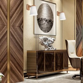 Fali lámpa ANDREA 1xE27/60W/230V tölgy/fehér