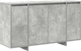 vidaXL Széf Beton Szürke 135 x 41 x 75 cm Faanyag