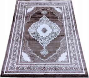 Szőnyeg 160x220 Vintage Barna Klasszikus Nappali Puha Kétszintes