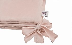 Rózsaszín vászon rácsvédő párna kiságyba DUSTY PINK