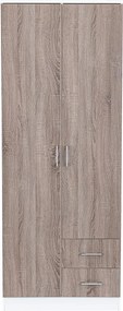 Miami gardróbszekrény 80x205 cm yorki tölgy-fehér