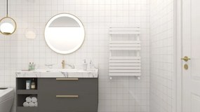 AREZZO design FLAT WHITE 800x500 törölközőszárítós radiátor