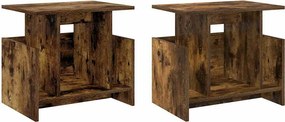 vidaXL TV állvány 2 pcs Füstölt tölgy 50 x 35 x 45 cm Faanyag